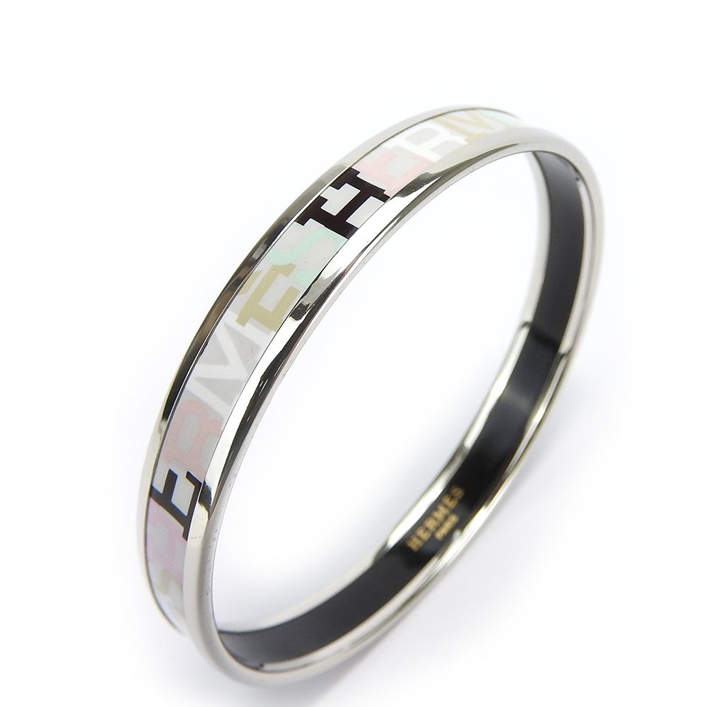 Hermes Hermes Enamel Metal Bangle Multicolor Metal Bangle